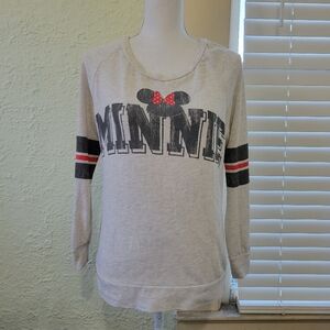 Disneyland Resorts Walt Disney World Womens Minnie Mouse Sweatshirt Size XS.